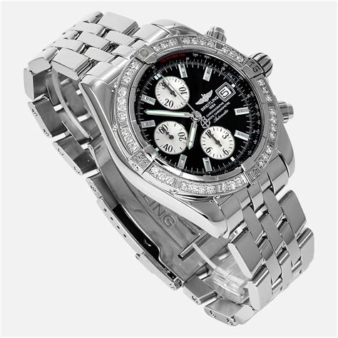 breitling k13356|breitling chronomat evolution diamond bezel.